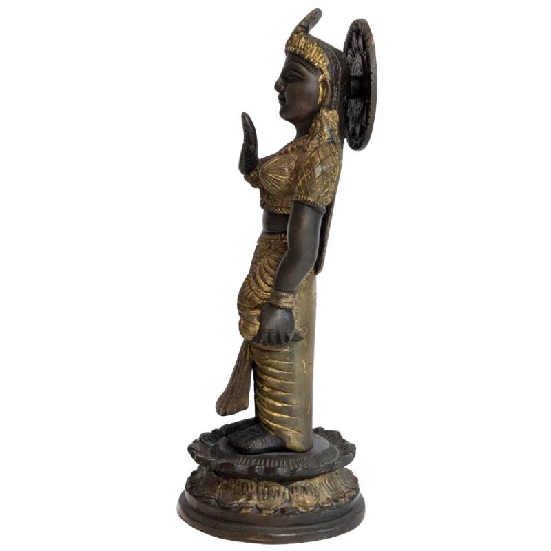 Hindu Statue Bronze Patina Oberfläche Alterung