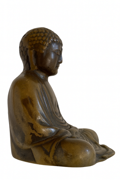 Japan Buddha Figur Bronze Dhyana Mudra Meditation