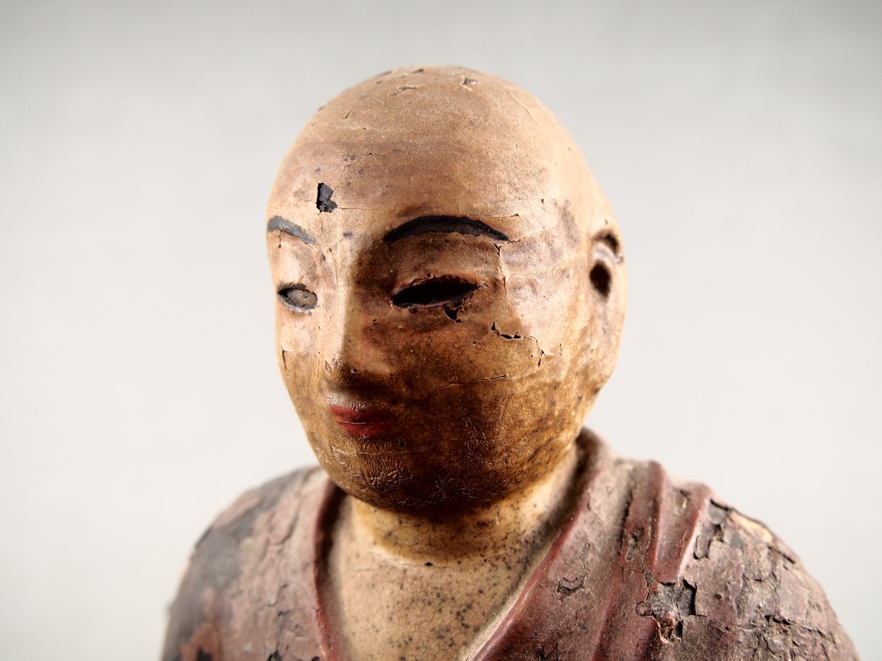 Holzfigur für buddhistische Andacht in Japan
