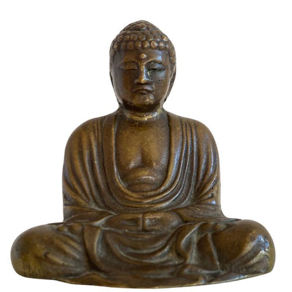 Japanische Buddha Figur Bronze Dhyana Mudra Japan