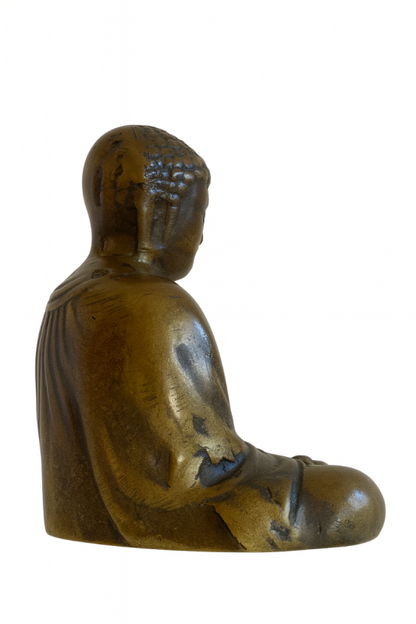Japanische Buddha Figur Bronze Dhyana Mudra Tempelstil