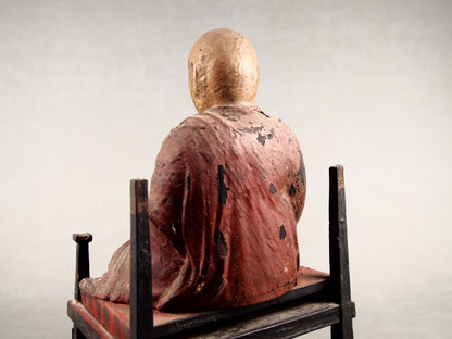 Schreinfigur eines buddhistischen Mönchs aus Japan
