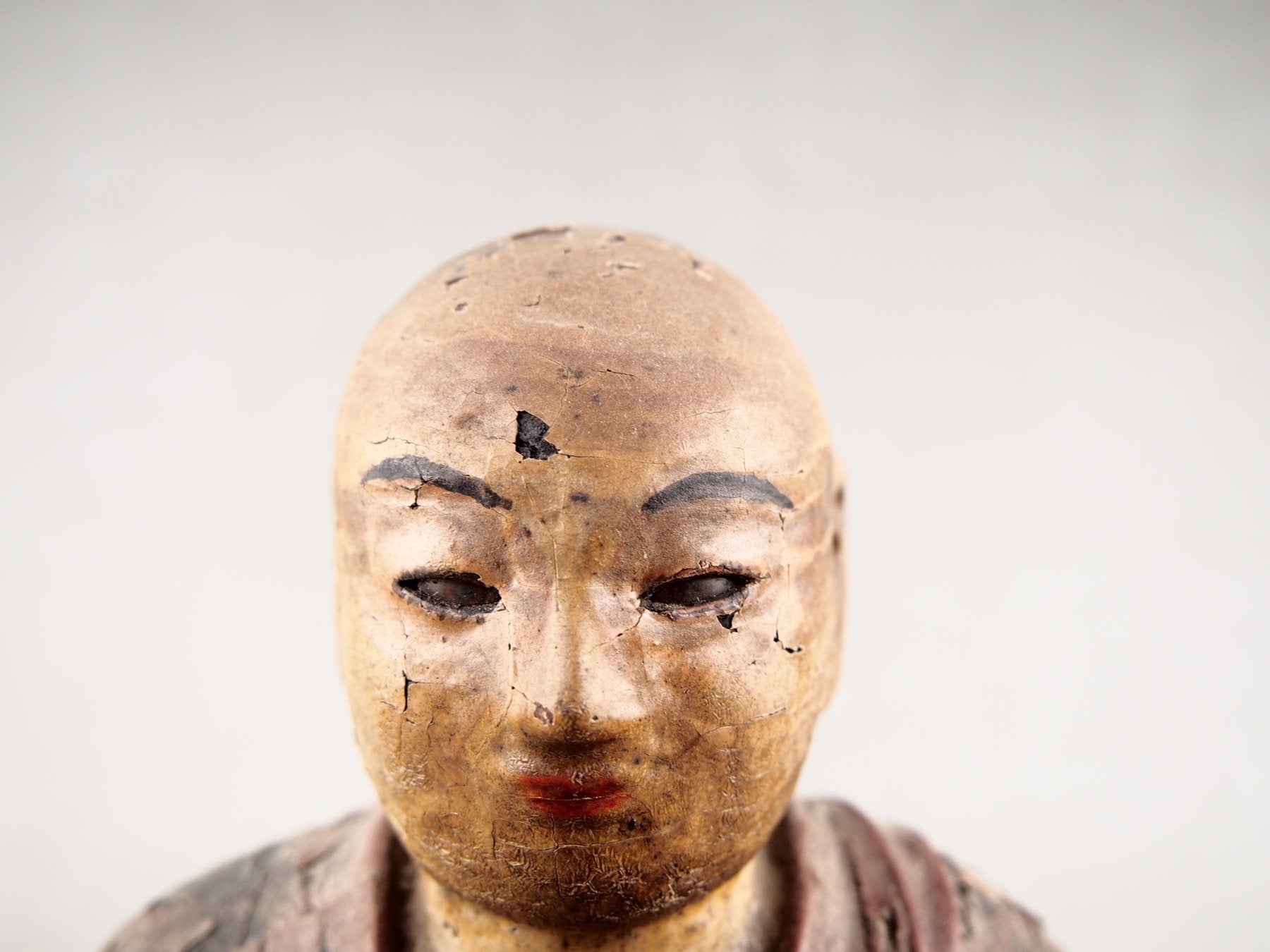 Tempelfigur des buddhistischen Meisters Kobo Daishi
