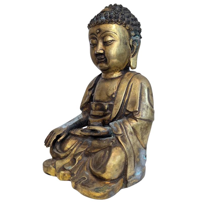 schwere kleine bronze figur solide ausfuehrung