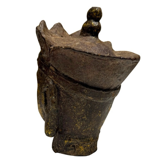 Ksitigarbha Bodhisattva Kopf aus Gusseisen China