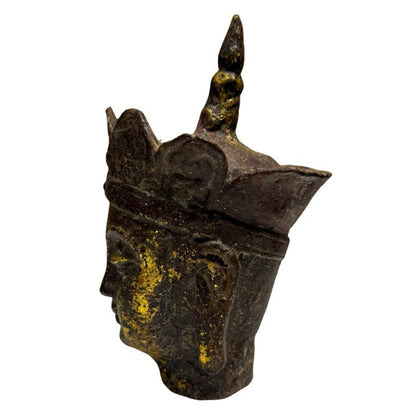 Ksitigarbha Kopf buddhistische Kunst China Gusseisen