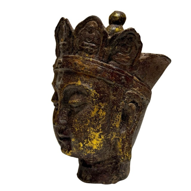 Ksitigarbha Kopf religiöse Kunst China aus Gusseisen