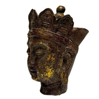 Ksitigarbha Kopf religiöse Kunst China aus Gusseisen