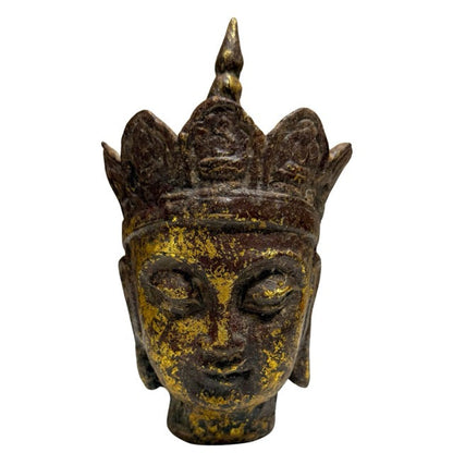 Ksitigarbha Kopf mit Vergoldung aus Gusseisen China