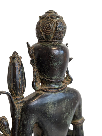 Lakshmi Bronze Figur Indien 17 Jahrhundert