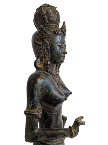 Lakshmi Göttin Bronze Indien Skulptur