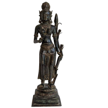 Lakshmi Statue Bronze Südindien Sri Devi Göttin
