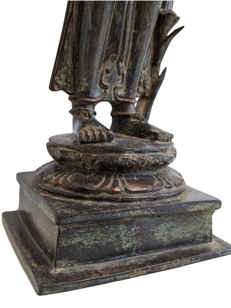Lakshmi Statue Indien Bronze religiöse Kunst