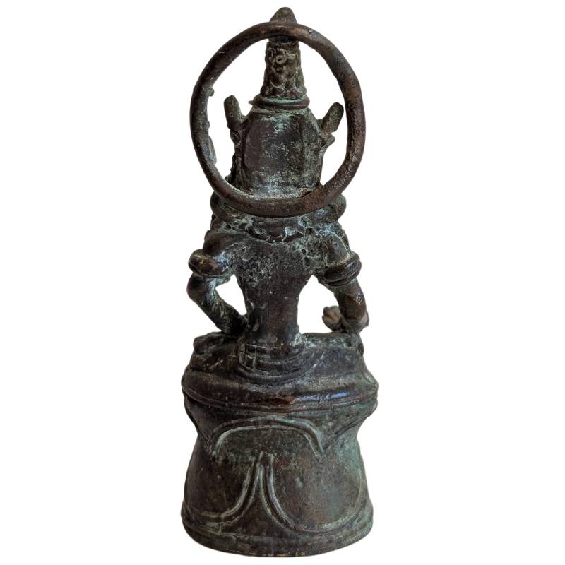 Lokeshvara Bronze Khmer Reisefigur als Symbol für Schutz und Begleitung