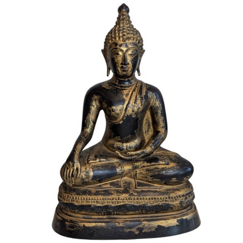 Mandalay Buddha Bronze Statue Myanmar Bhumisparsha Mudra