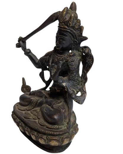 Manjushri Bodhisattva Bronze Tibet Darstellung
