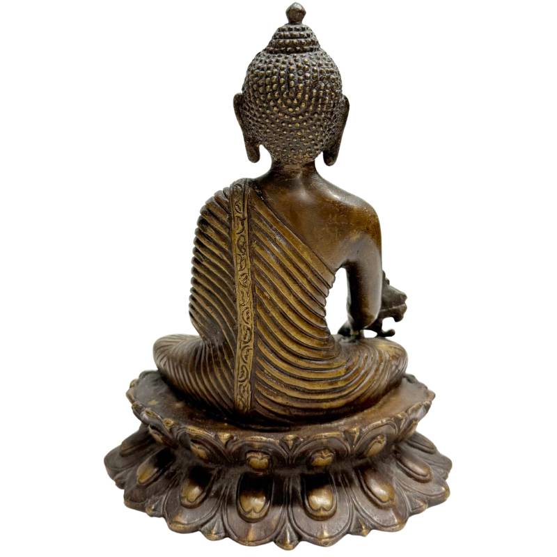 Meditation Altar Buddha Bronze Antik-Stil Figur