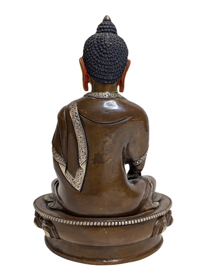 Medizin Buddha Bronze sino tibetischer Stil