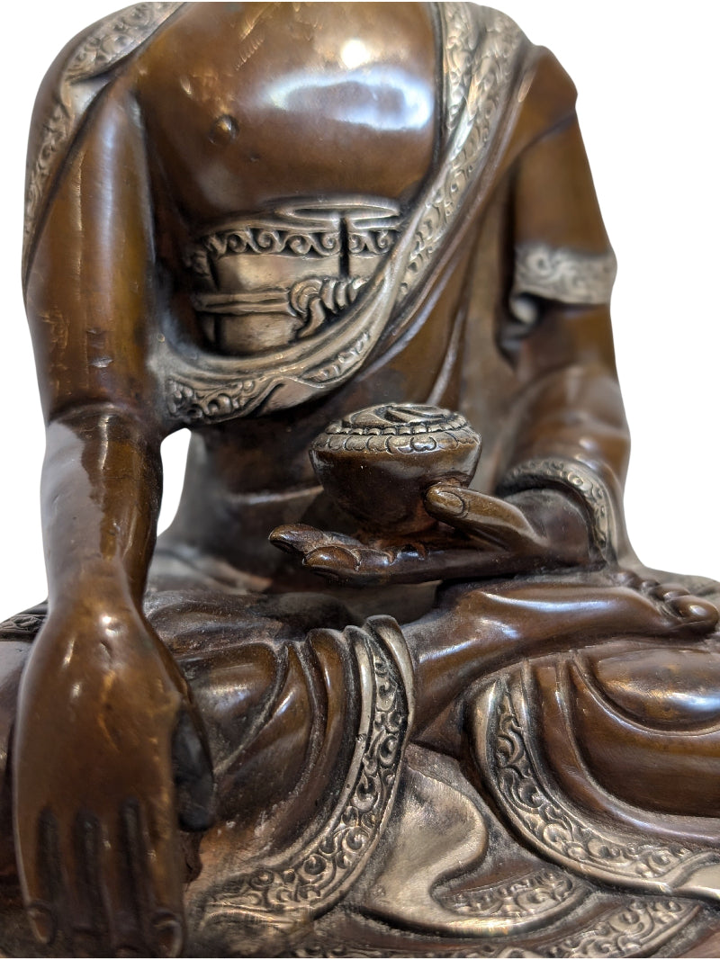 Medizin Buddha Figur Bronze tibetische Kunst