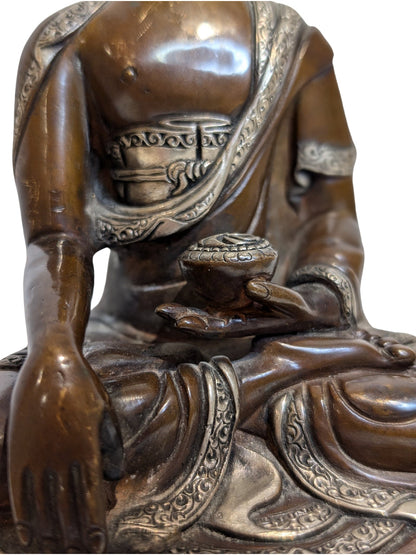 Medizin Buddha Figur Bronze tibetische Kunst
