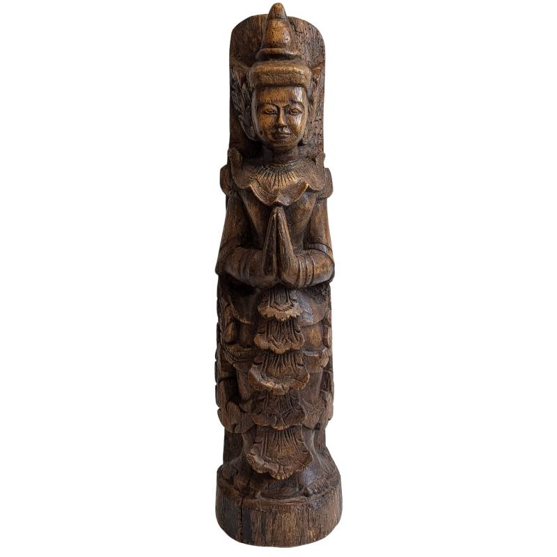 Nat Figur Holz Myanmar Thagyamin Anjali Mudra