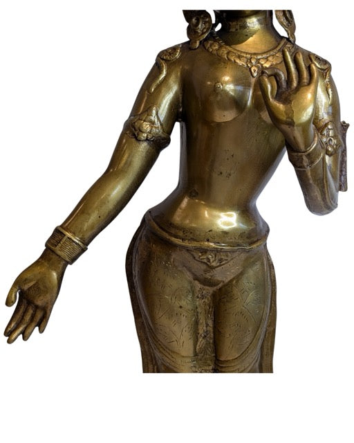 nepalesische tara bronze skulptur schlanke form