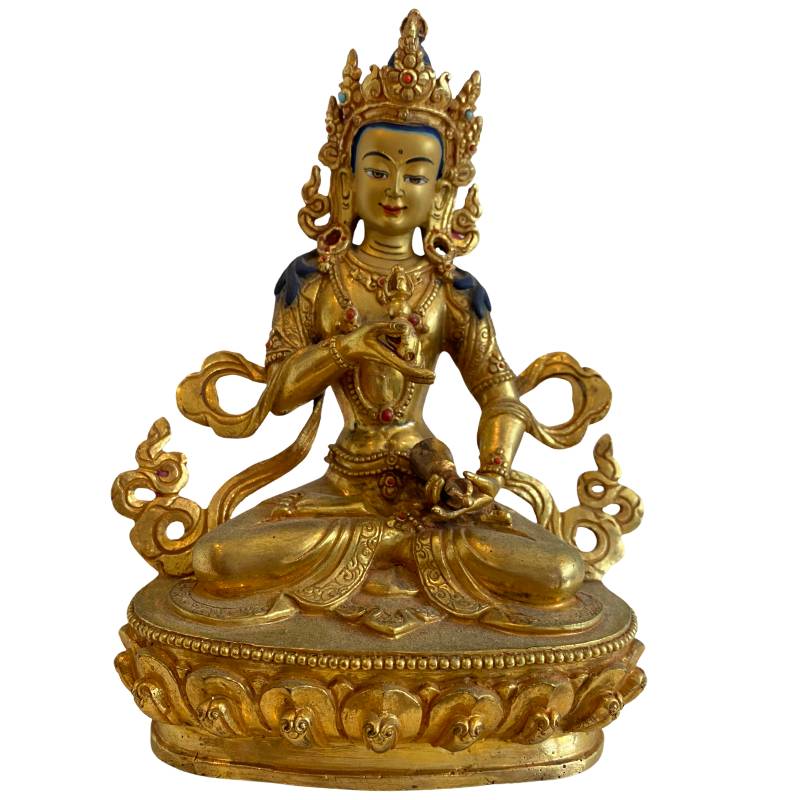Antike nepalesische Weiße Tara Statue aus feuervergoldeter Bronze, Newar-Handwerkskunst, spätes 19. Jahrhundert