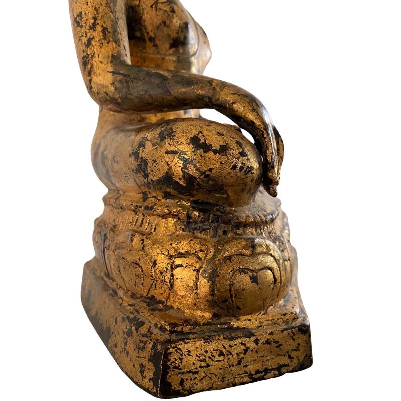 Religiöse Buddha Skulptur aus Südostasien als Sammlerstück
