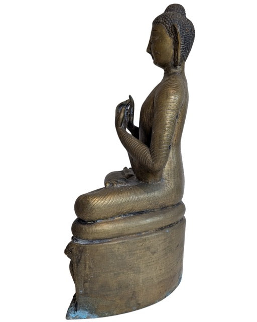 Shakyamuni Buddha Bronze authentisches Objekt Asien