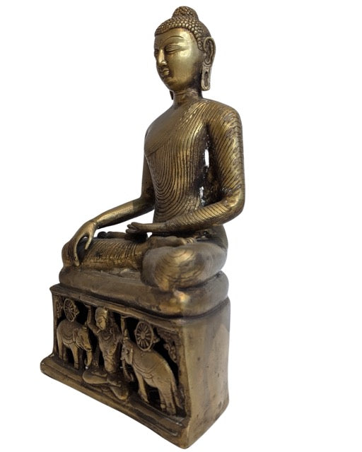 Shakyamuni Buddha Bronze authentisch Indien Nepal