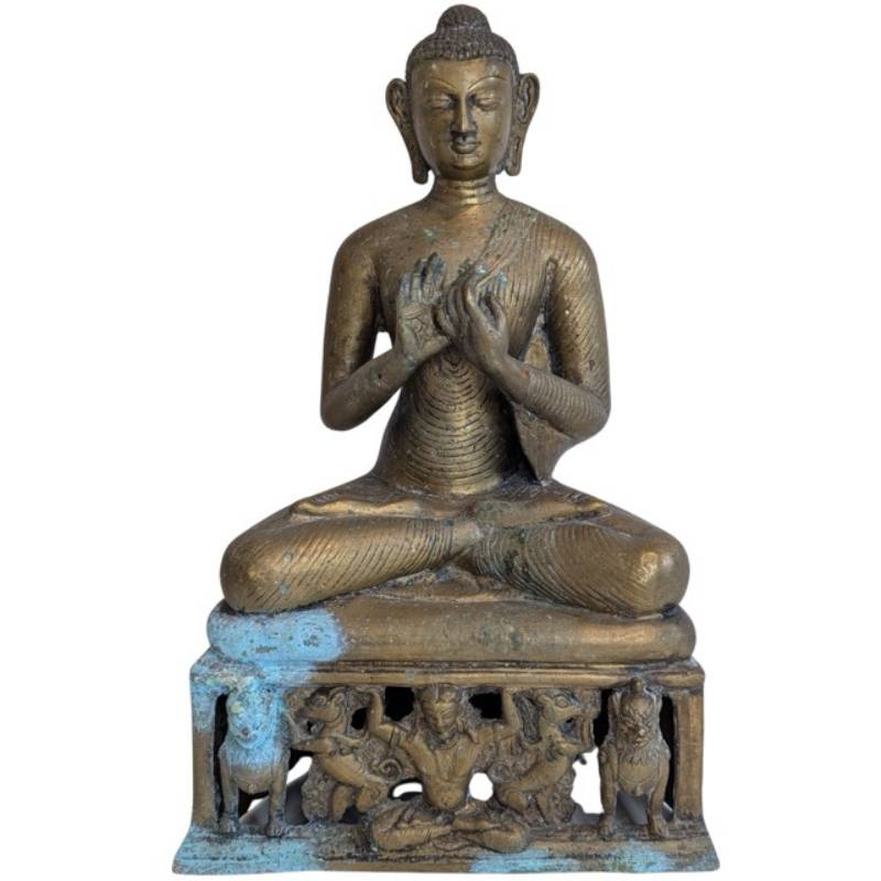 Shakyamuni Buddha Bronze Dharmachakra Mudra Asien