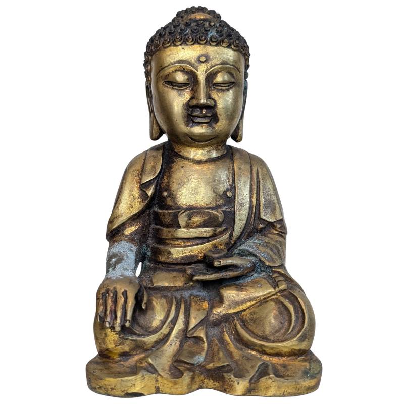 shakyamuni buddha sitzend meditation mit bettelschale china