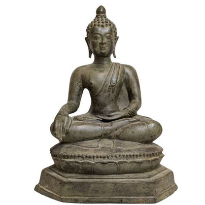 Shakyamuni Buddha Bronze Myanmar Bhumisparsha Mudra