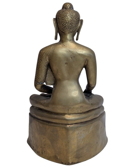 Shakyamuni Buddha Bronze Tempelbild Indien Nepal
