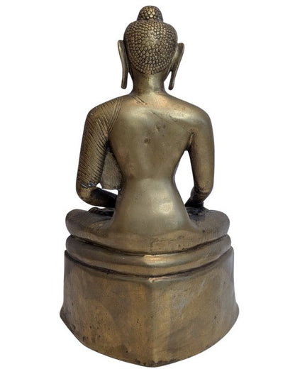 Shakyamuni Buddha Bronze Tempelbild Indien Nepal