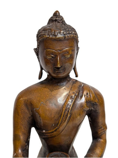 Shakyamuni Buddha Himalaya Bronze authentisches Objekt