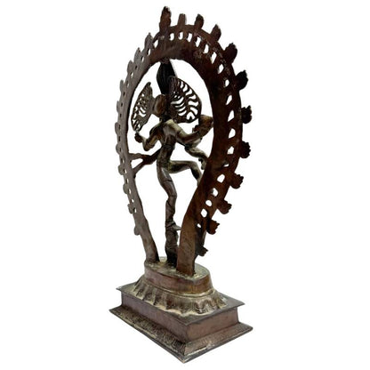 Shiva Figur Bronze Nataraja Indien traditionelles Objekt