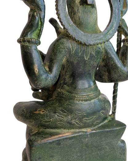 Shiva Ganesha Bronze Statue alt