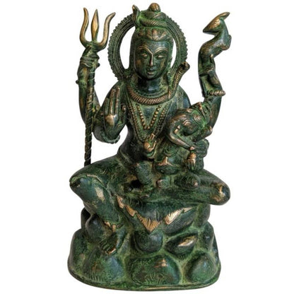 Shiva Ganesha Bronze Statue Südindien