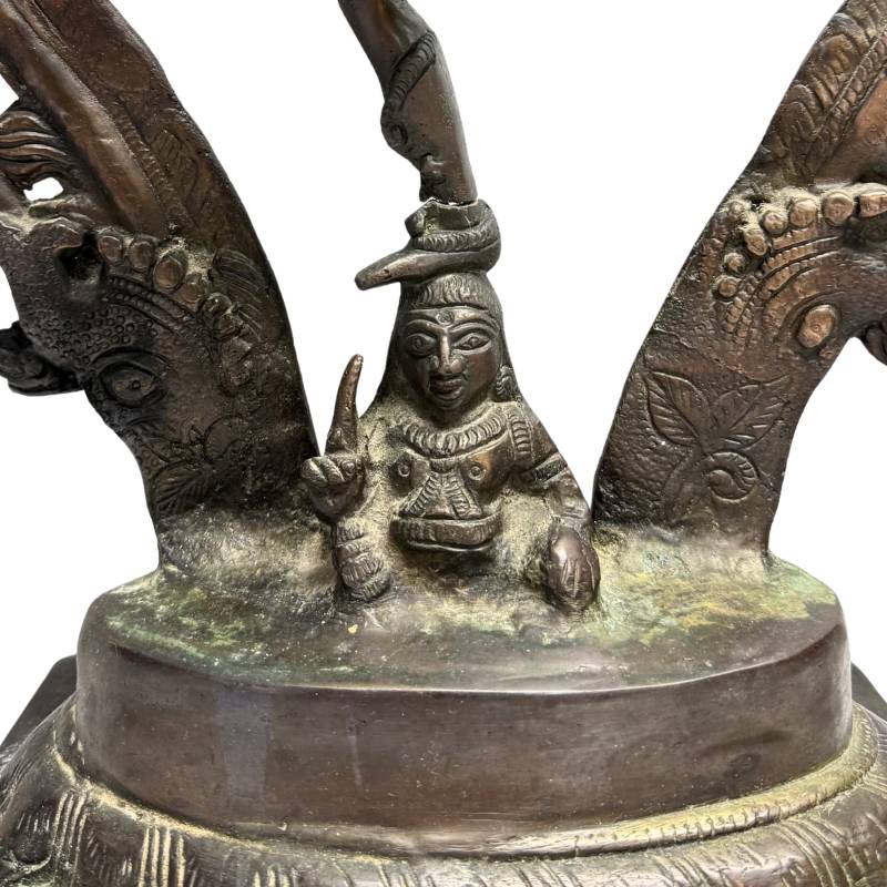 Shiva Nataraja Bronze Figur Indien Universum Tanz Sammlerobjekt
