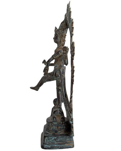 Shiva Nataraja Bronze Indonesien religiöse Statue