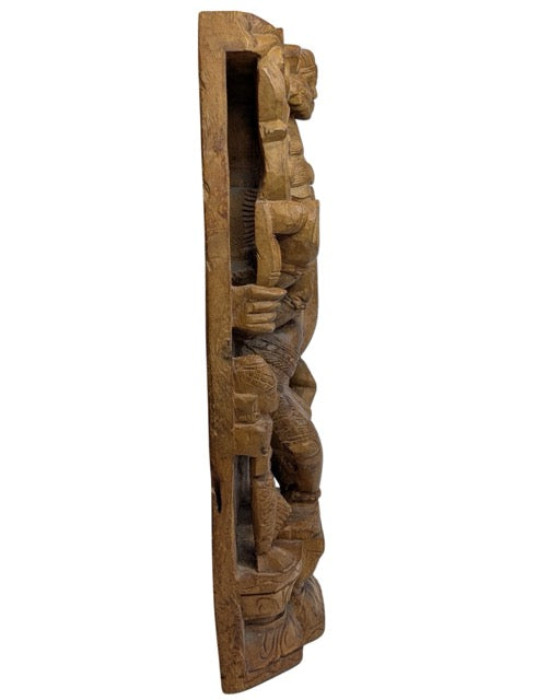 Shiva Nataraja Relief Holz Indien Tempel Darstellung