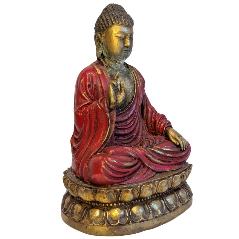 asiatische bronze figur kleinformat traditionelle darstellung