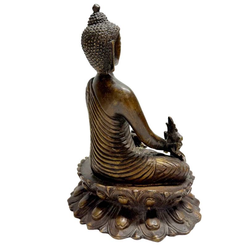 Sino-Tibetischer Buddha Bronze 2kg Kunstwerk