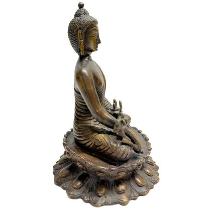 Spirituelle Deko Buddha Bronze Massiv Heilkraft