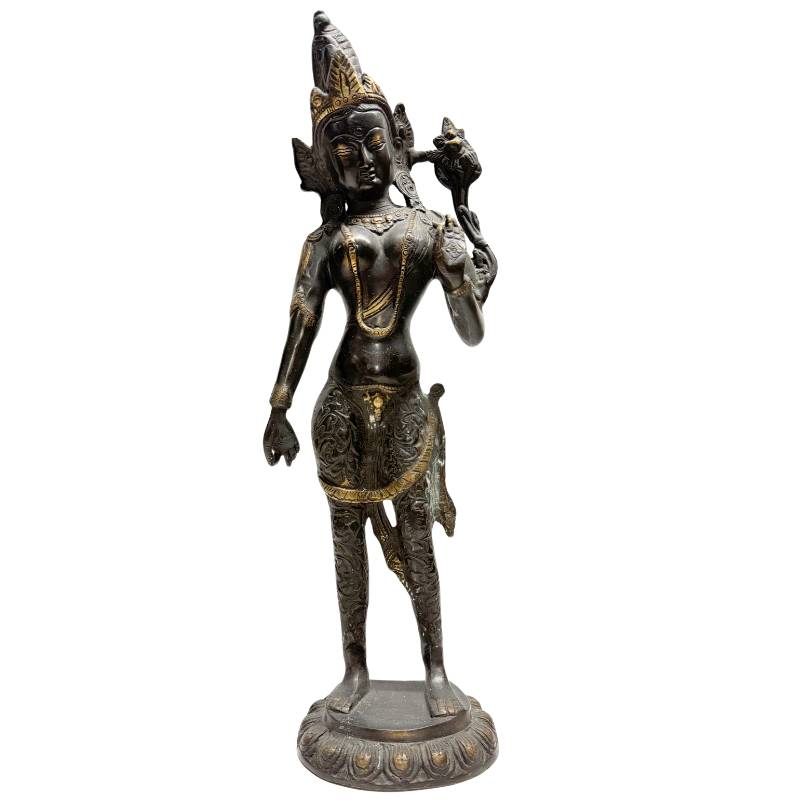 Stehende Tara Statue Bronze – Himalaya Schlanke Form | 1stBuddha