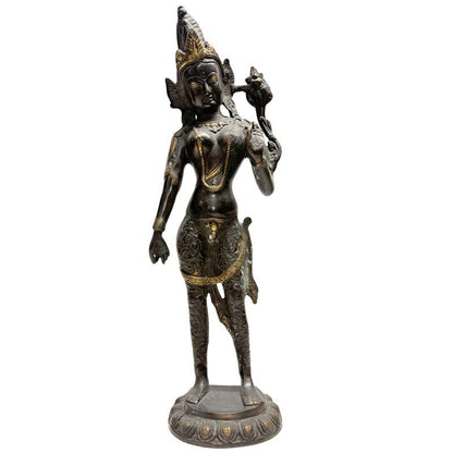 Stehende Tara Statue Bronze – Himalaya Schlanke Form | 1stBuddha