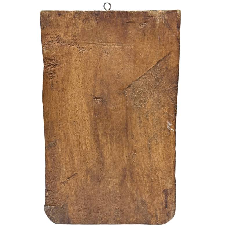 Antikes südindisches Tempelrelief aus Holz, Darstellung des Shiva Nataraja (kosmischer Tänzer), frühes 20. Jahrhundert, Lot 450, handgeschnitztes Hartholz, 28 cm hoch, 1 kg, natürliche Patina, 1stbuddha Expertise.