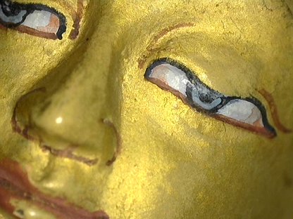 Tara Bronze Himalaya Figur vergoldete Oberfläche