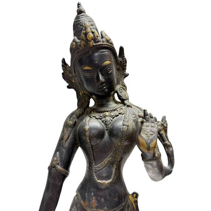 Tara Bronze Statue Himalaya antik 18 19 Jahrhundert